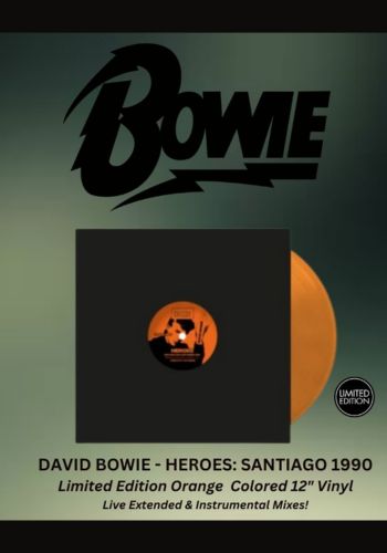 Bowie, David - Heroes: Santiago 1990 [12" LP] Limited Orange Marbled  Colored Vinyl (import)