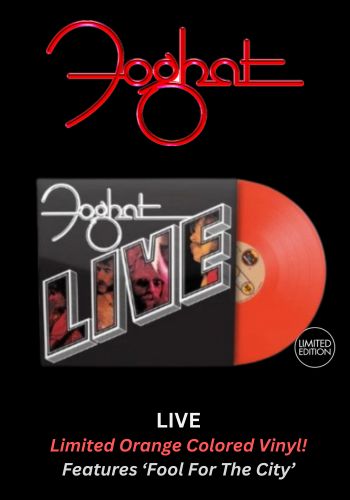 Foghat -Live [LP] Limited Translucent Orange Colored Vinyl