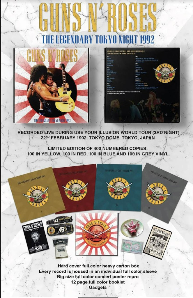 Guns N' Roses - The Legendary Tokyo Night 1992 [4LP Box Set] Limited  Colored Vinyl