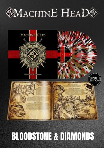 Machine Head - Bloodstone & Diamonds [2LP] 10th Anniversary Limited Black/Red/Gold Splatter Vinyl, Gatefold