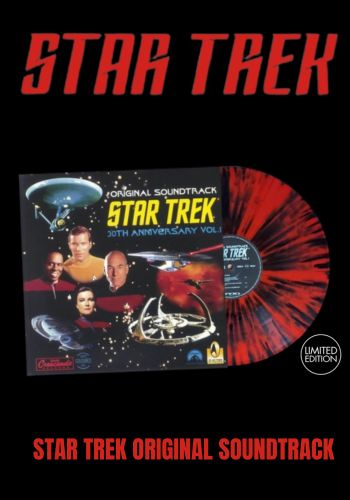 Star Trek - Original Soundtrack Vol 1 [LP] Limited 30th Anniversary Red & Black Splatter Colored Vinyl (import)