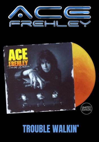 Ace Frehley - Trouble Walkin' [LP] Limited Solar Flare Red Yellow & Orange Vinyl, gatefold