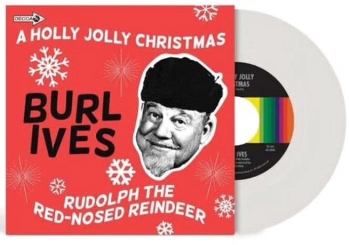 Burl Ives - A Holly Jolly Christmas [7"] Limited Opaque Snow White Colored Vinyl