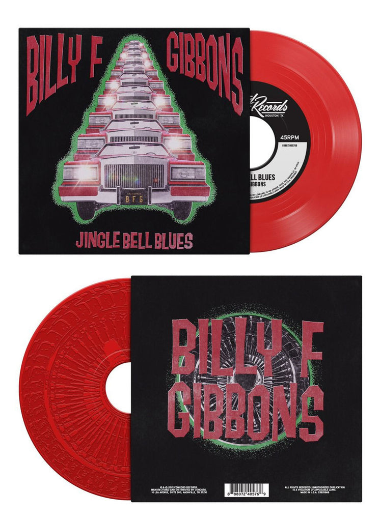 Billy F Gibbons - Jingle Bell Blues [7" Limited Translucent Red Colored Vinyl, Etched Side