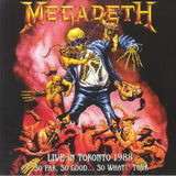 Megadeth - Live In Toronto 1988 [LP] Limited Black Vinyl (import)