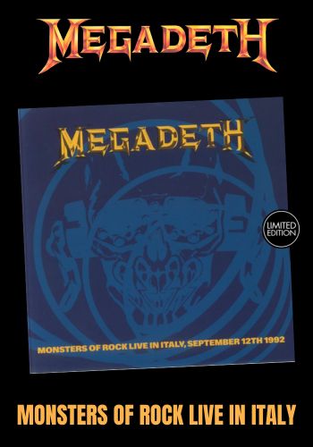 Megadeth - Monsters Of Rock Live In Italy [LP] Limited Black Vinyl (import) (Copy)