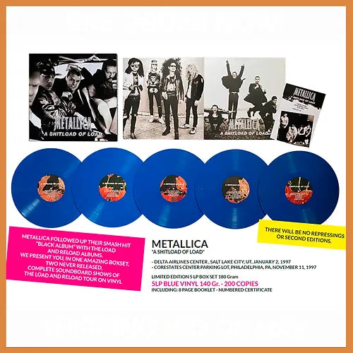Metallica - A Shitload Of Load [5LP Box Set] Limited Blue Colored Viny – Hot  Tracks