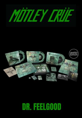 Motley Crue - Dr. Feelgood [3LP] Limited 35th Anniversary Green/Black Vinyl (demos & live tracks, book, poster, patch, backstage pass, handbill, guitar pick)