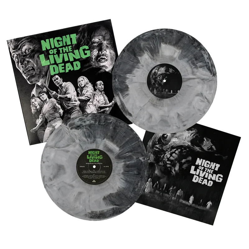 Night Of The Living Dead (1968 Soundtrack) [2LP] (Black & White Hand-Poured Vinyl, first time on vinyl, booklet)