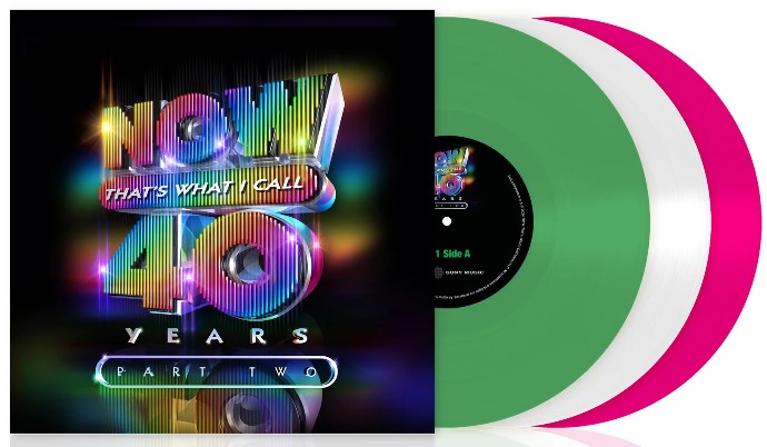 NOW That's What I Call 40 Years: Part Two  [3LP] Limited Green, Clear, & Pink Vinyl (43 tracks, import)