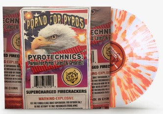 Porno for Pyros - Pyrotechnics: Porno For Pyros' Latest & Greatest [LP] Limited Clear with Orange Splatter Colored Vinyl