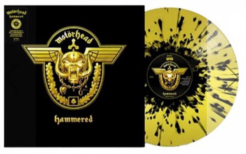 Motorhead - Hammered [LP] (Gold & Black Splatter Vinyl, 20th